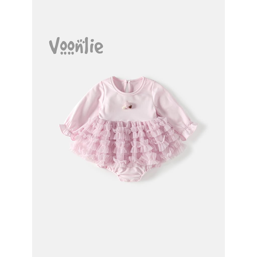 Fan Hunter roupas de bebê roupas de outono bebê menina saia do bebê pequeno mês idade princesa macacão cem dias macacão 