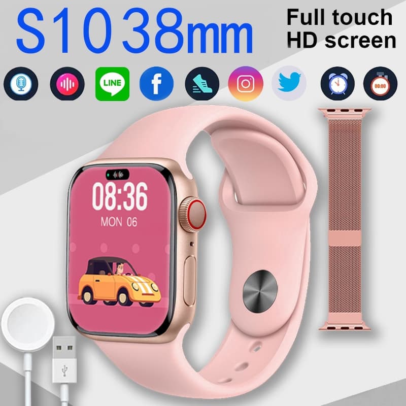 Smartwatch S10 Ultra Série de Relógios Inteligentes Calculadora Cardíaca Monitoramento de Frequência Relógio Digital Int