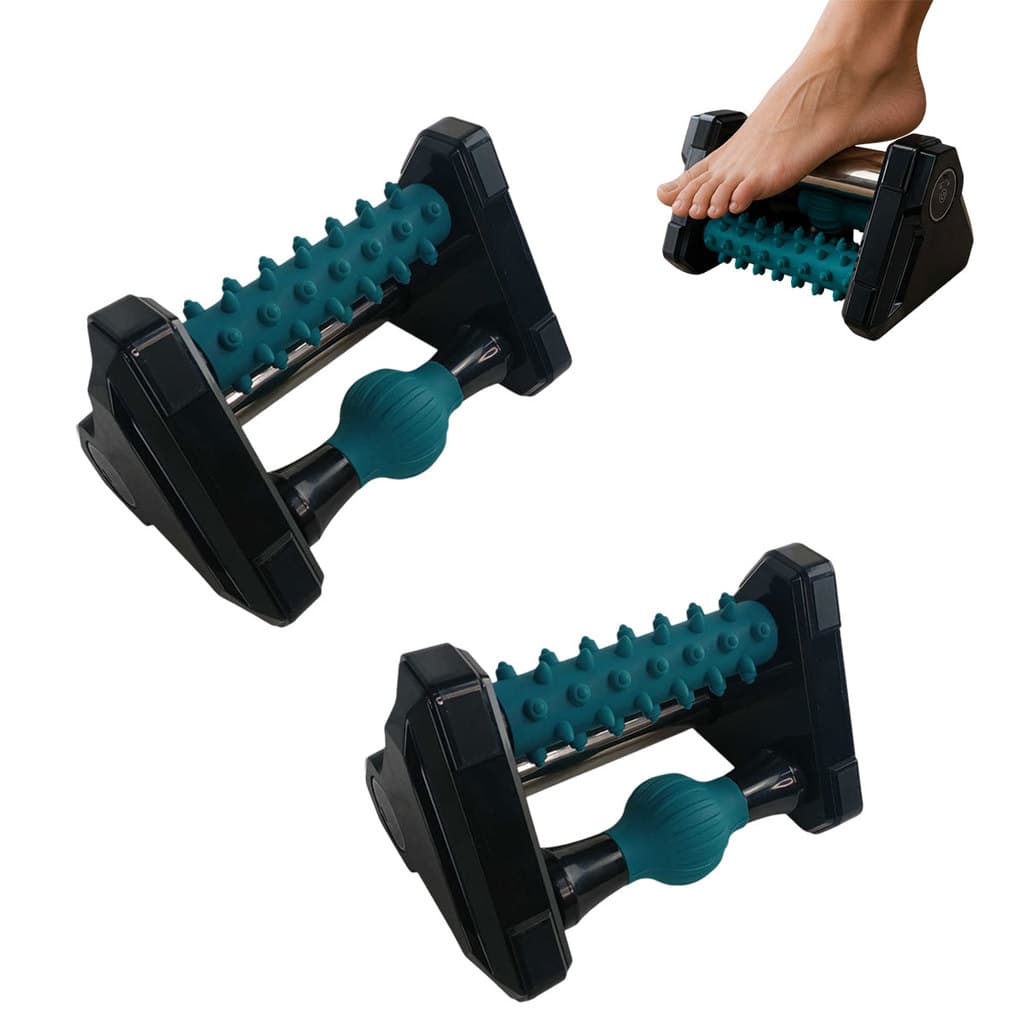 Massageador Pes Kit 2 Uni Aquecedor Muscular 3 Em 1 Fascia Plantar Bem Estar Fascite Alivio Dor Relaxador Multifuncional