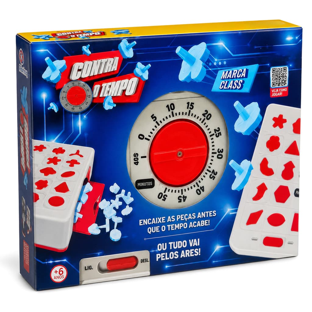 Jogo De Montar Peças Contra O Tempo Tabuleiro Educativo Para Família PB530 - Polibrinq