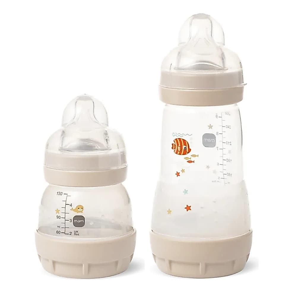 Kit 2un Mamadeira Anticólica MAM START 130ml + 260ml NEUTRA