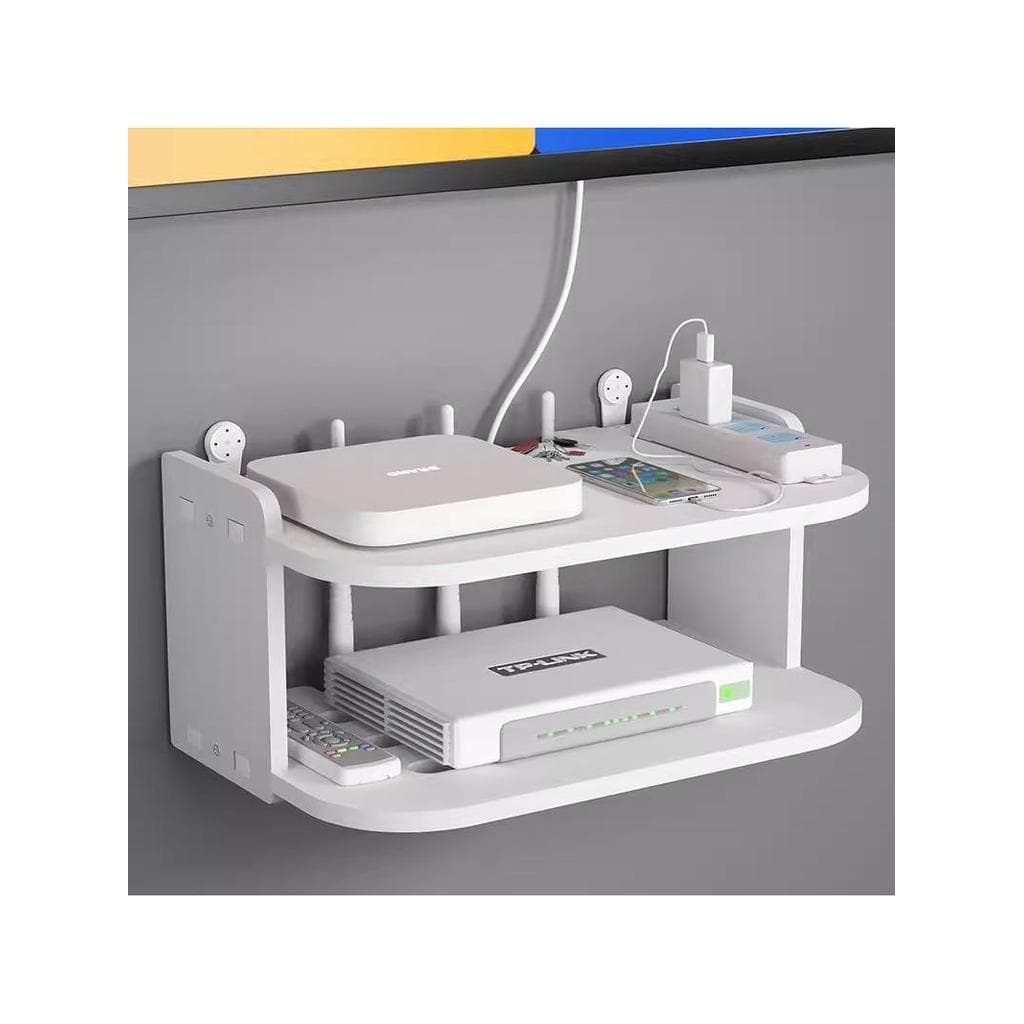 Rack de colocação de roteador, suporte de prateleira wi-fi, conjunto de suporte de adesivo de parede, caixa superior, su