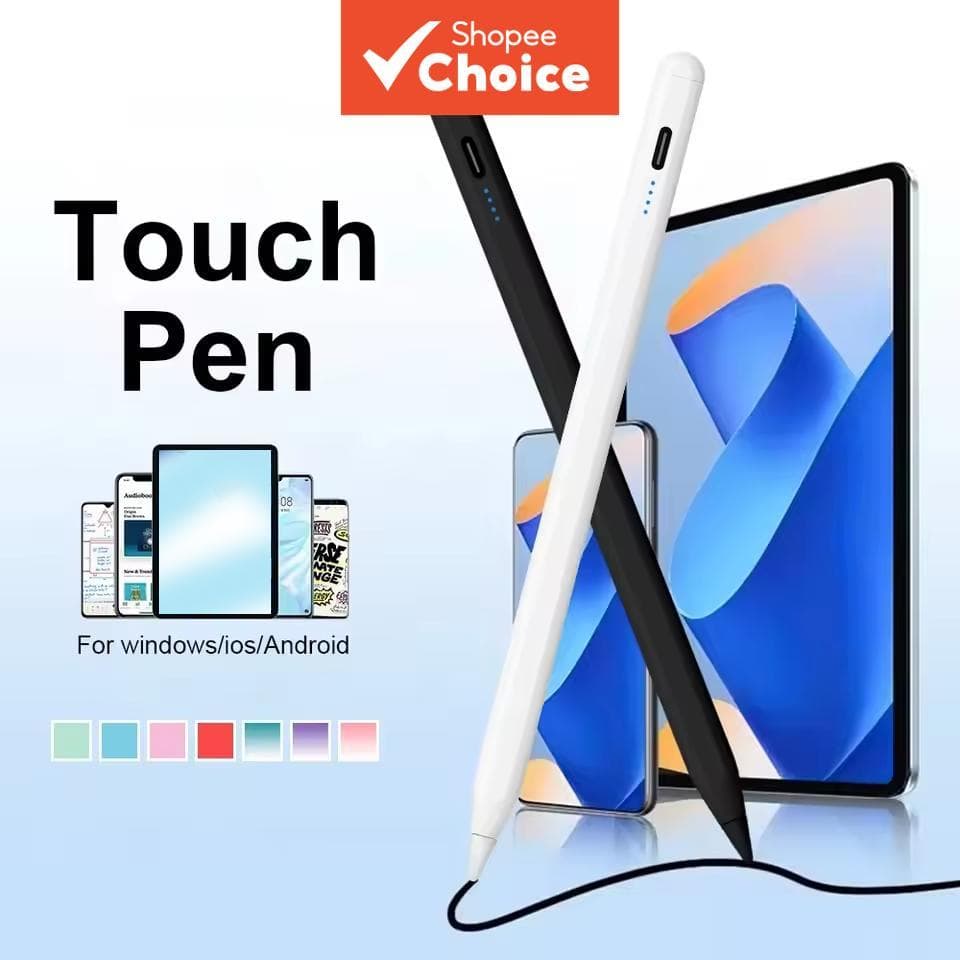  Caneta Touch Universal para Tablets Xiaomi Pad 6S, Redmi Pad Pro e Android, com indicador LED e carregamento USB