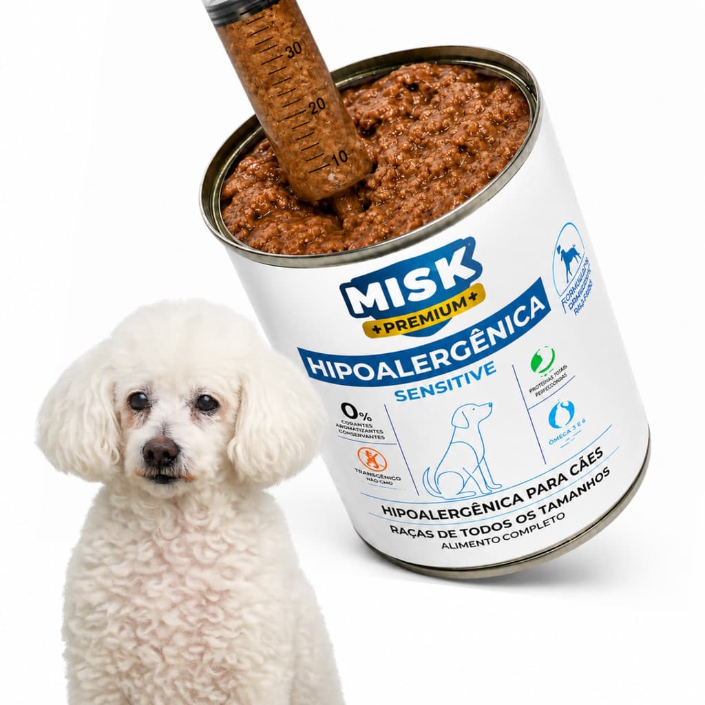Ração Úmida 280g Para Cachorro Misk Premium Diet Hipoalergênica Cães Com Alergias Sensível