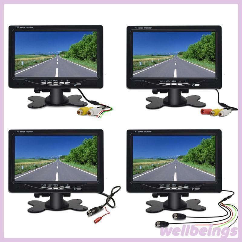 WELL 7 Polegadas Truck Bus LCD Tela De Monitor De Carro Para Câmera De Caminhão De Backup Reversa De Visão Traseira