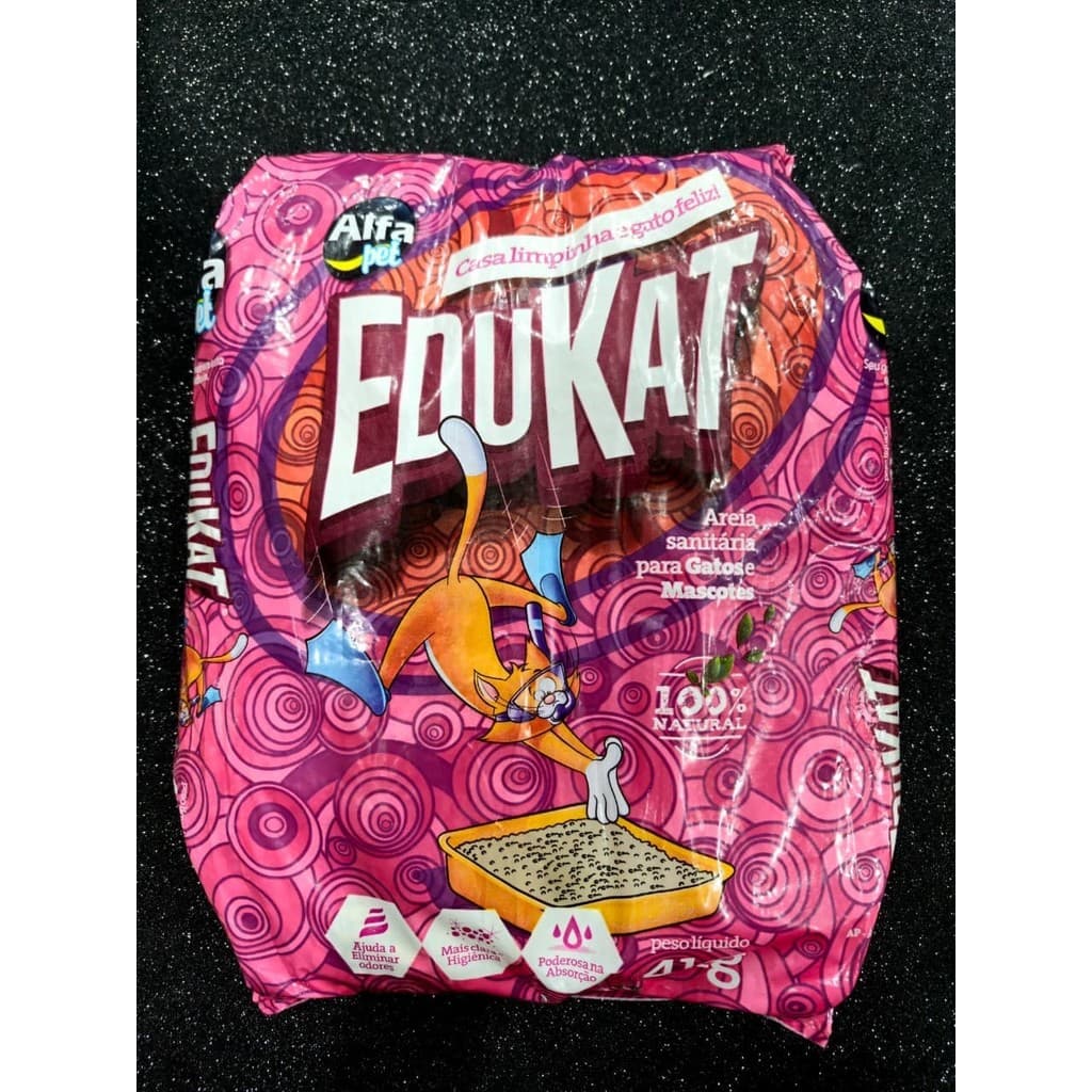 Areia Sanitária Alfa Pet para Gatos e Mascotes 4 kg – 100% Natural | Nova Fórmula de Alta Absorção
