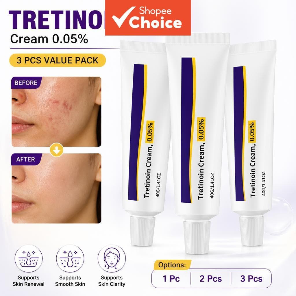 Creme de Tretinoína 40 g, Potencializa o Brilho e Suaviza a Textura, Com Glicerina e Ácido Retinoico, Hidratante