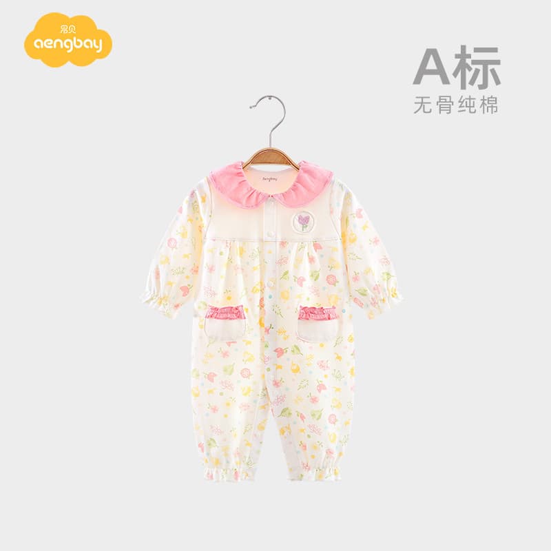 Aengbay macacão de bebê primavera outono menina bebê primavera roupas Super bonito roupas de princesa recém-nascido maca