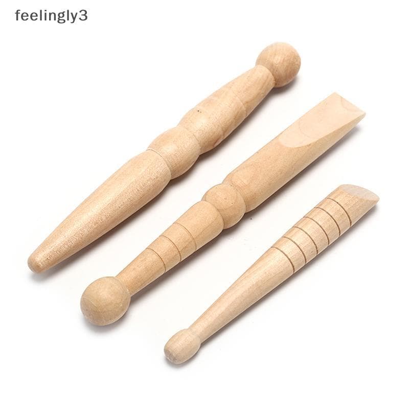 [FEEL] 3 Pcs De Madeira Pé Massagem Corporal Sti Aliviar Ferramenta De Relaxamento Muscular Massageador
