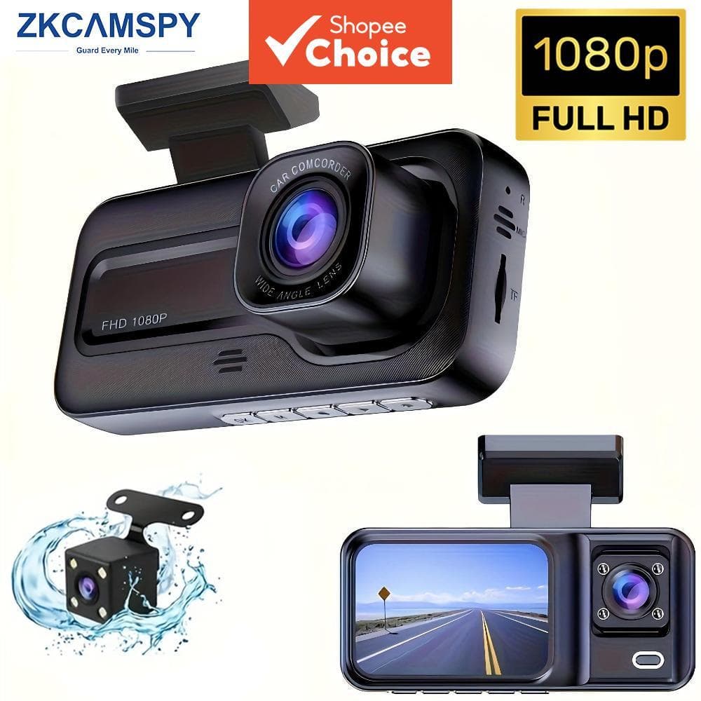 Dashcam Para Carro Dianteiro E Traseiro HD 1080P Gravador De Vídeo De DVR