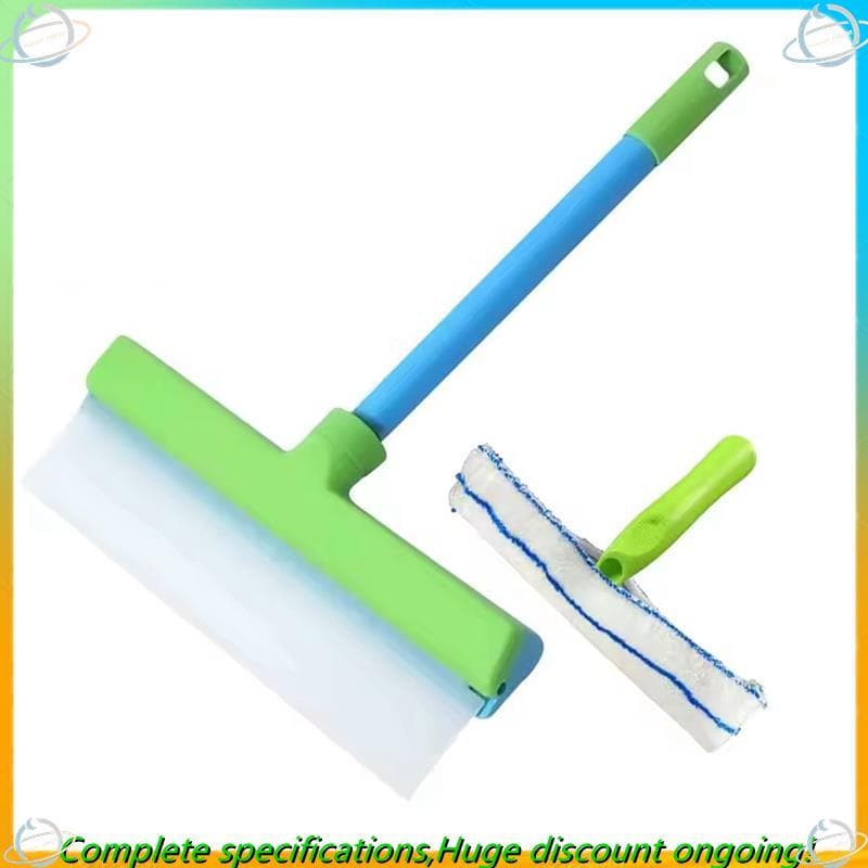 Kit De Limpeza 3 Em 1 Rodo De Silicone 30cm T-Bar , Alça Curta Para Janela De Espelho De Vidro Carro Doméstico Banheiro