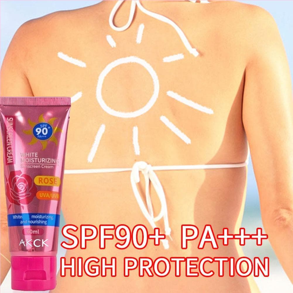 FDA Compre 1 Leve 1 Protetor Solar Creme 90SPF Branqueador Rosa Facial 60ml Beijo Hidratante Brilhante U1T7