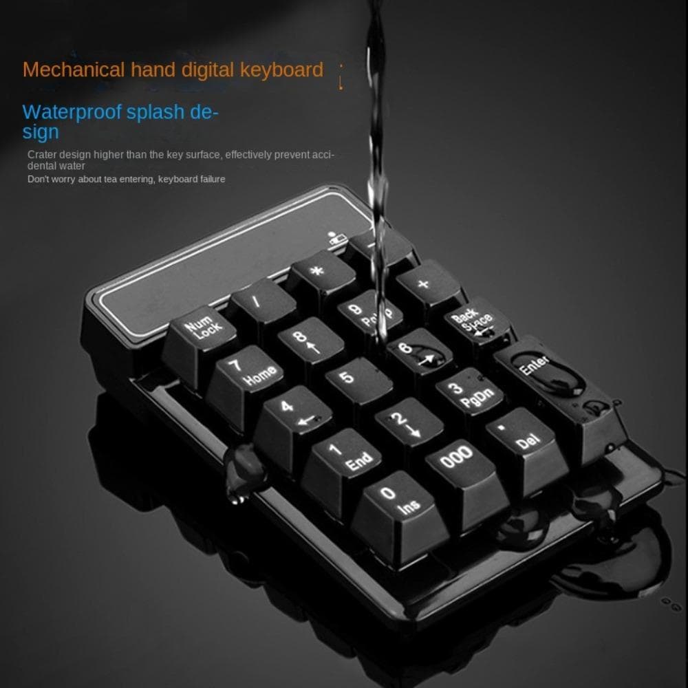Teclado Pequeno Bluetooth Do Computador , Com Fio De 19 Teclas 2.4G Numérico Sem , Sensação Mecânica