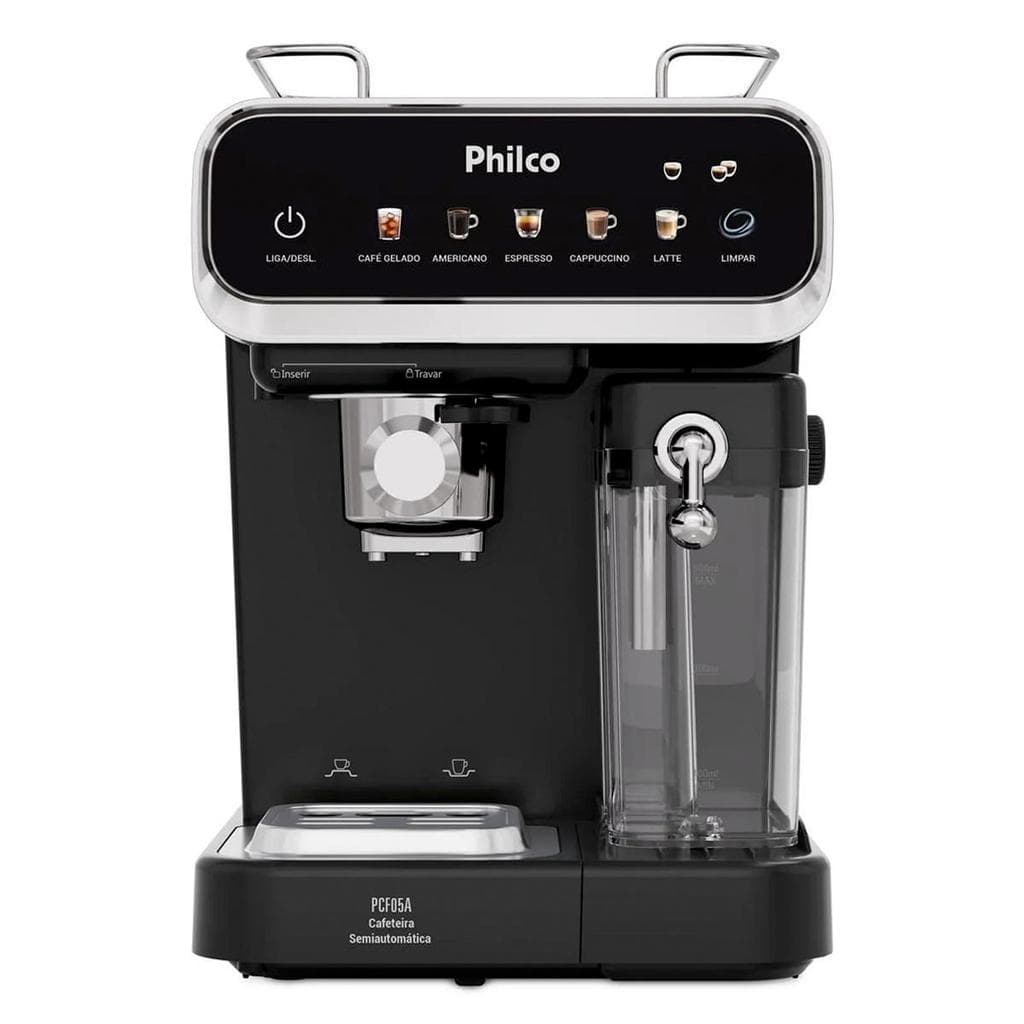 Philco 20Bar 5 em 1 Cafeteira Semiautomática Expresso & Cápsulas 1350W  PCF05A 127v