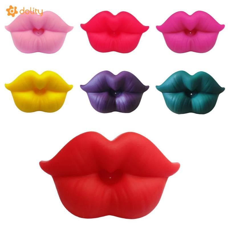 [Acituna] Chupeta De Silicone Flexível Em Formato De Lábios Fofos , Alça De Suporte Para Presente De Chá De Bebê Bebês R