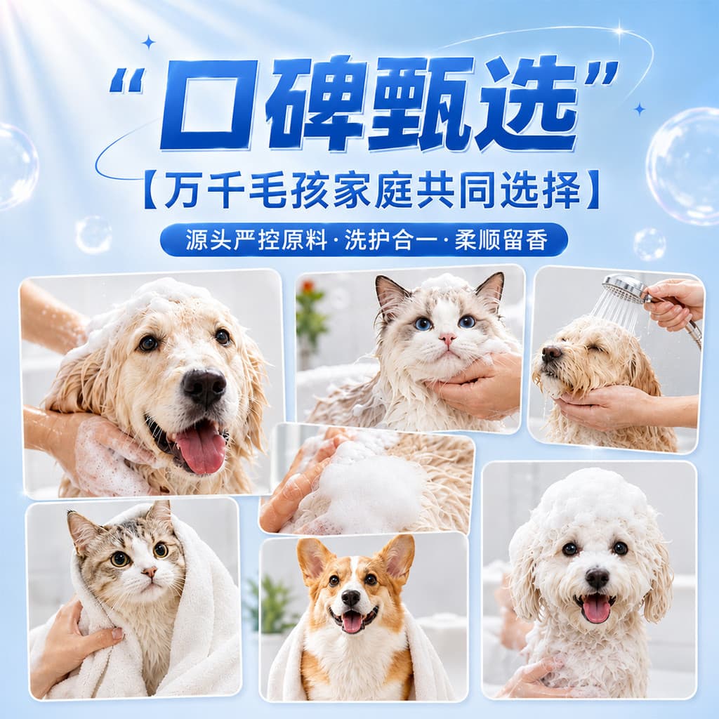 Lavagem corporal para animais de estimação 510ml Shampoo para gatos Descontaminação Fragrância Suprimentos de banho para