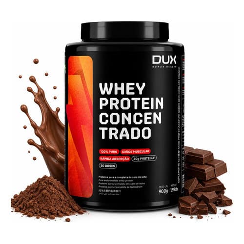 DUX WHEY PROTEIN CONCENTRADO 900G CHOCOLATE