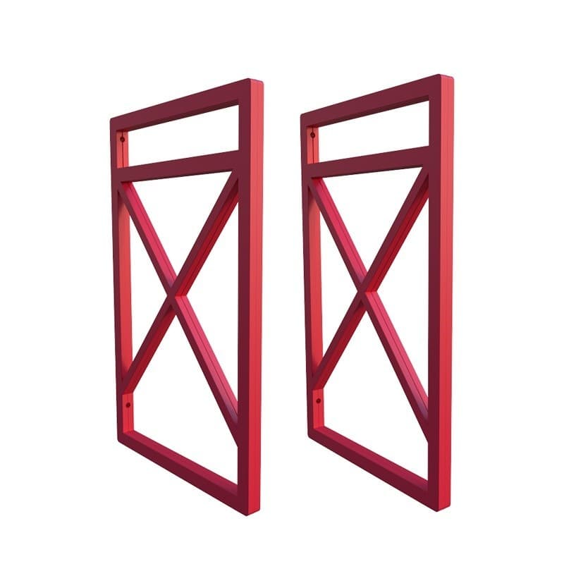 Suporte Nicho Prateleira Estilo Industrial Parede -  Vermelho