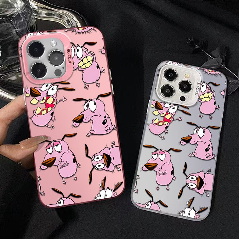 Capinha de celular anti impacto De Coragem o Cão Covarde para Samsung A15 A14 A03 A35 A12 A32 Core 4G 5G Capinha