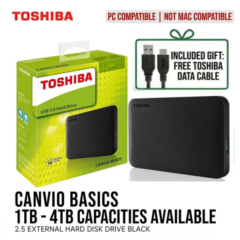 🔥🔥Toshiba Disco Rígido Externo HD 2TB SSD 1TB 2TB 4TBUSB 3.1 Tipo C Interface De Alta Qualidade