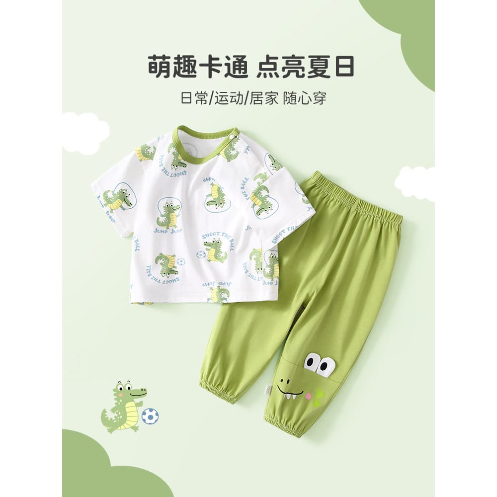 Bebê calças de manga curta terno meninos verão fino puro algodão roupas da menina do bebê meia manga roupas infantis ver