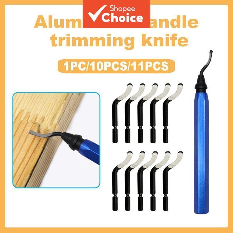 Profissional Portátil Rebarbação Raspagem Conjunto De Ferramentas Borda Chanfradura Kit Para Metal Plástico Com 10 Pçs L