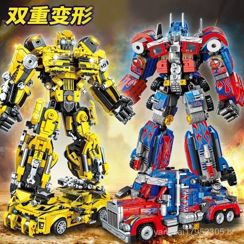 Blocos de Montar da Série Transformers Optimus Prime Bumblebee Mech Compatível com Lego Brinquedos de Montar para Menino
