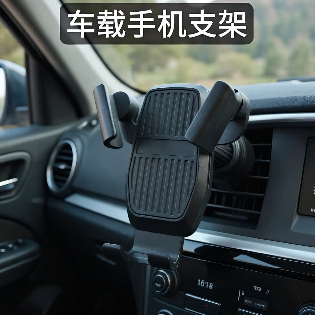 Suporte de celular por gravidade, suporte de navegação à prova de choque para carro, suporte de celular com sensor para 