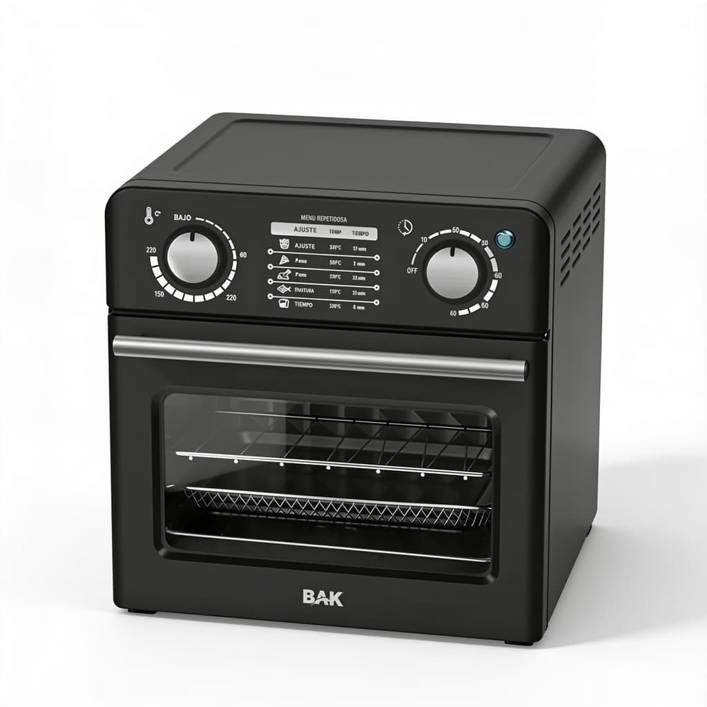 Air Fryer Oven BAK 10L Elétrica Forno Fritadeira 2 em 1 Fritadeira 5 Funções Sem óleo Assadeira