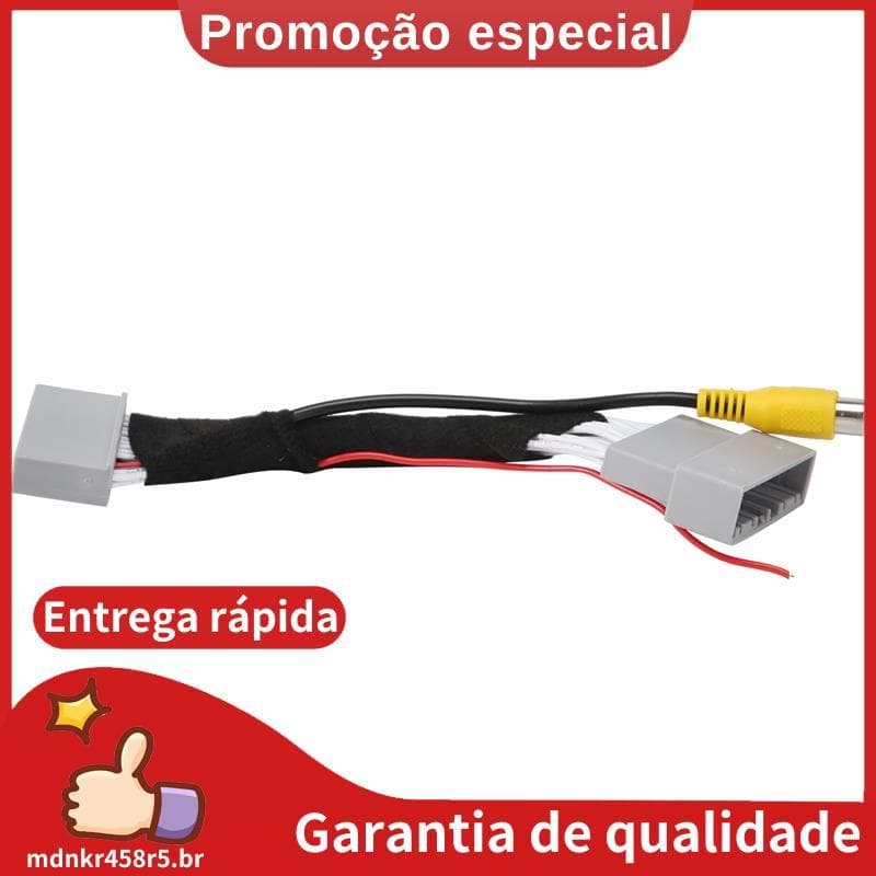 Adaptador De Câmera De Visão Traseira Do Carro , Cabo De Chicote De Fios , Conector De Vídeo Para EXI 2012-2016 . mdnkr4