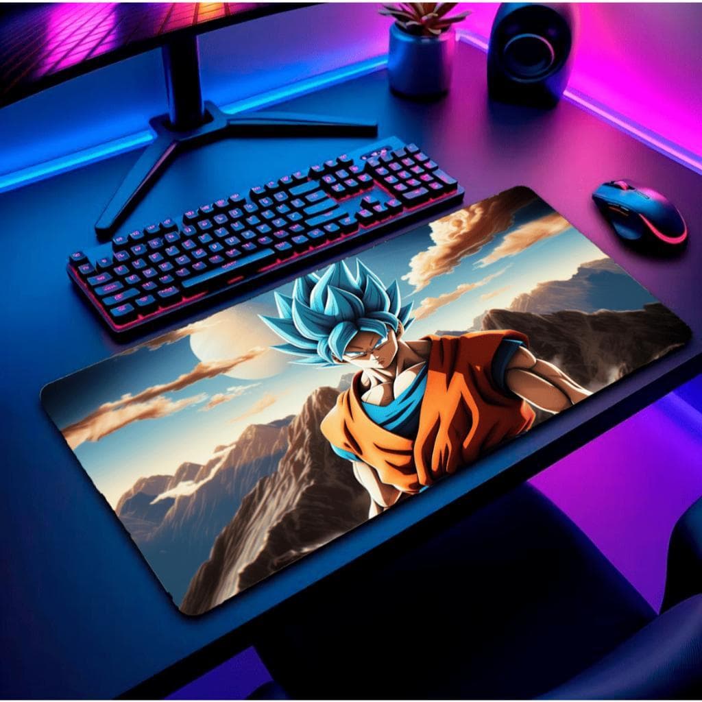Mouse Pad Gamer Personalizado Grande  Anime Heróis Exclusivo 80x30cm Apoio Ergonômico Base PremiumMouse Pad Gamer Per