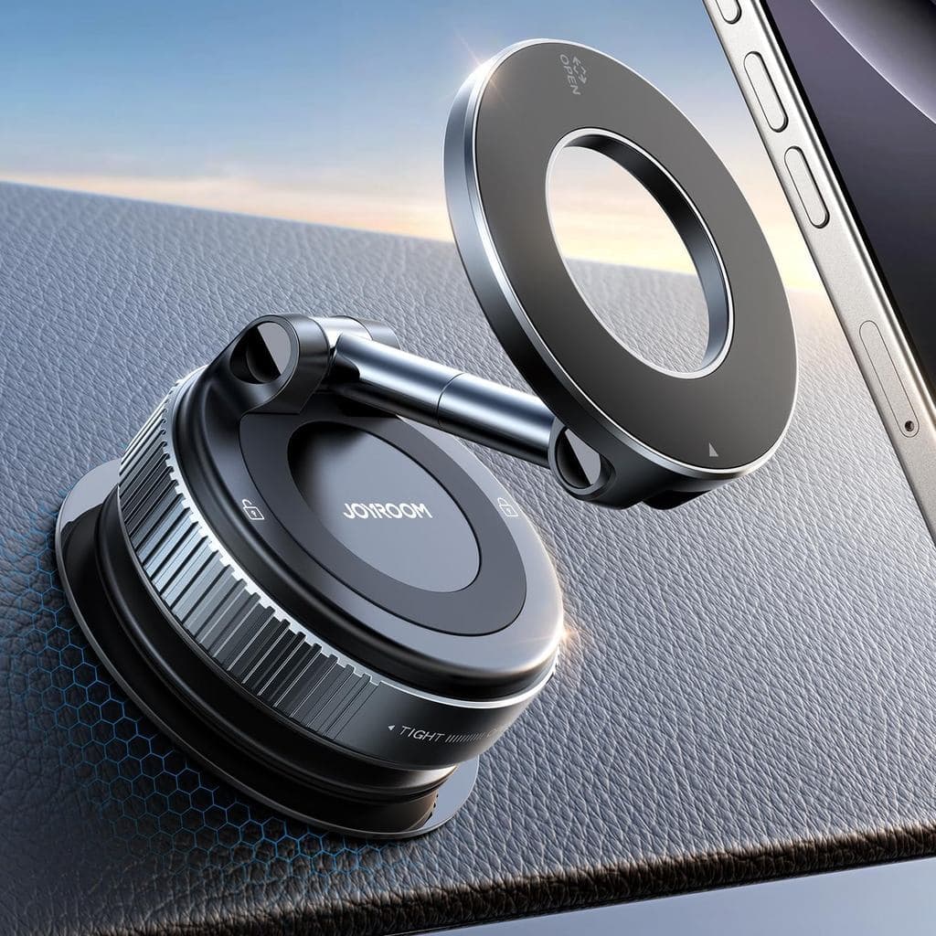 Suporte para Carro JOYROOM Magsafe, Suporte para iPhone com Ímã Forte, 360 Graus °   Suporte de Telefone com Ventosa a V