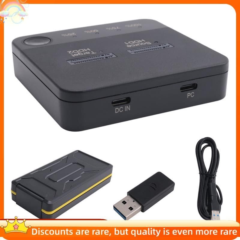 Newsandrainnovo Conjunto M . 2 SATA Duplicador Dual Bay SSD Gabinete Estação De Acoplamento De Disco Rígido Externo Note