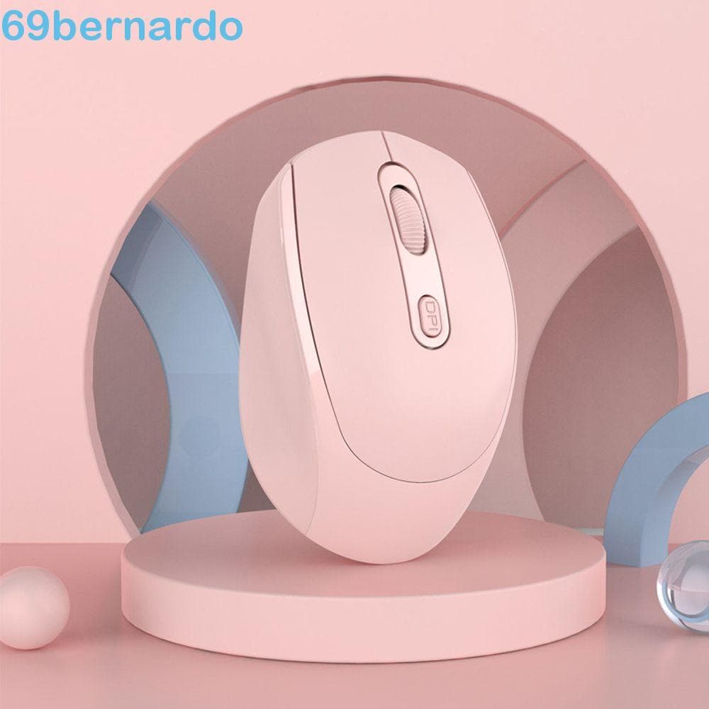 BERNARDO Mouse Sem Fio Azul PC Laptop Ergonômico Silencioso Modo Único Rosa Ratos
