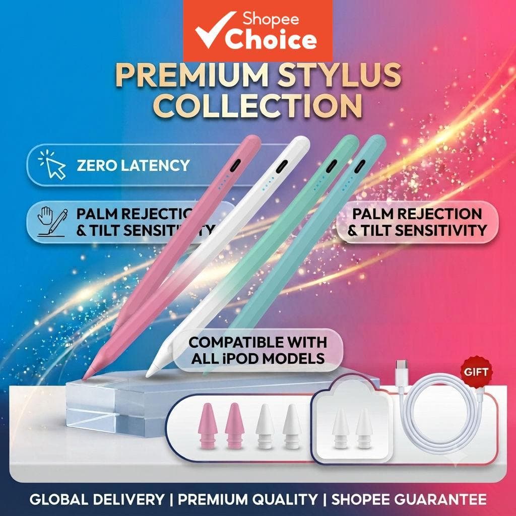 Caneta Stylus Universal de Precisão Fina, Escrita e Desenho Suaves sem Atraso, Para iPad, Android, Telefone, Tablet