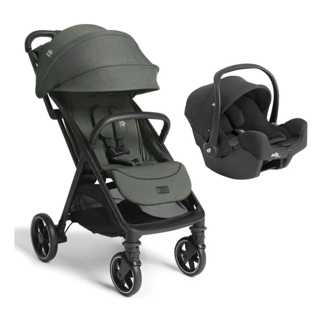 Carrinho de Bebê Parcel LX Evergreen + Bebê Conforto I-Snug Raven  – Joie UB
