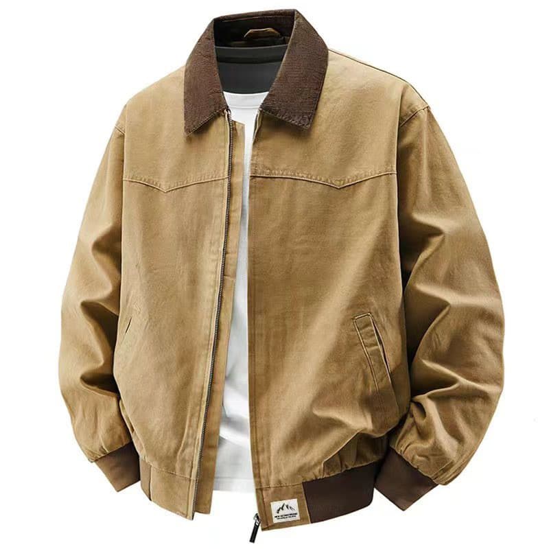 Jaqueta de lavagem masculina primavera outono Workwear casual lapela jaqueta masculina rufião bonito jaqueta esportiva s