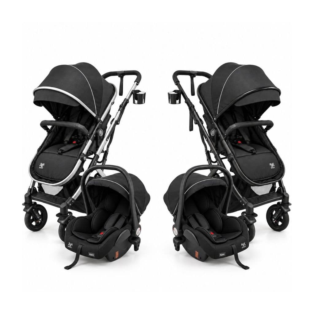 Carrinho de Passeio Bebê Conforto Moisés Travel System Reversível Compacto 0-22kg Kora Maxi Baby