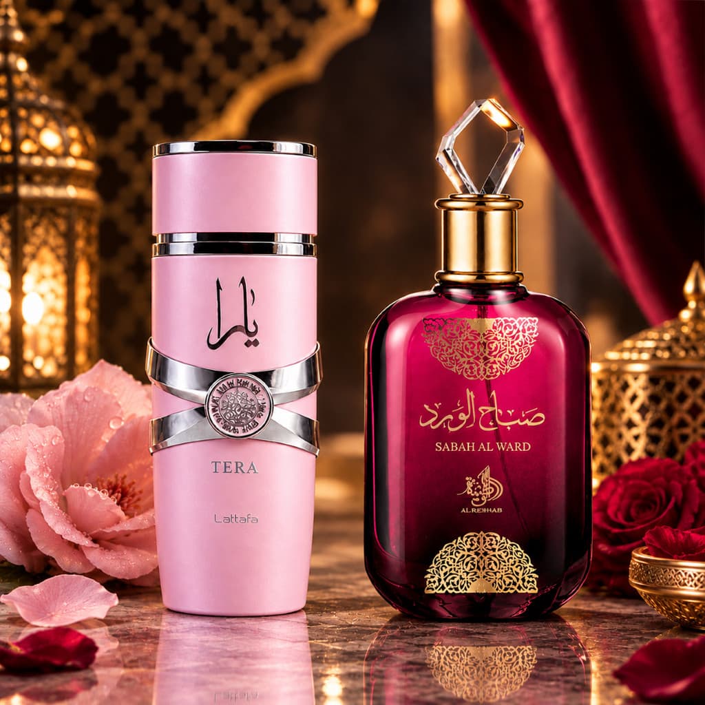 Combo 2 Perfumes Femininos 100ml Fragrância Importado Árabe Lançamento Presente