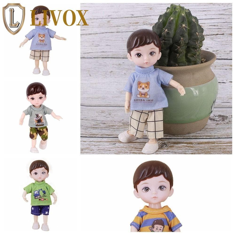 LIVOX Boneca BJD De 16 Cm , Articulação Móvel , 13 Bonecas Articuladas , Com Roupas Fofa Dobradiça