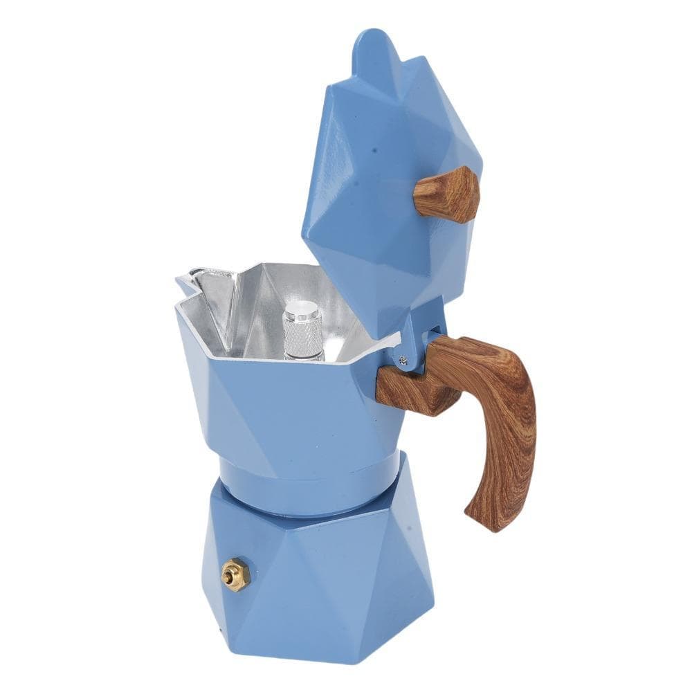 Cafeteira Italiana , Com Fogão Design De Alumínio , Máquina De Café Expresso Válvula Dupla De 2 Xícaras