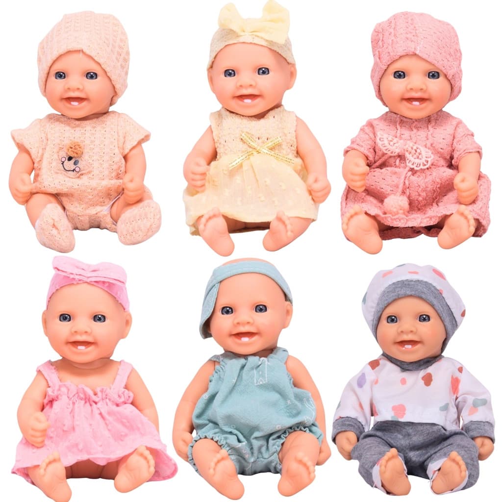 Mini Boneca Bebe Articulada Baby Expressões Sortidos Castela