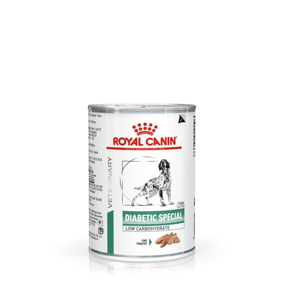 Ração Úmida Lata Veterinary Diet Diabetic para Cães com Diabetes 410 g Royal Canin