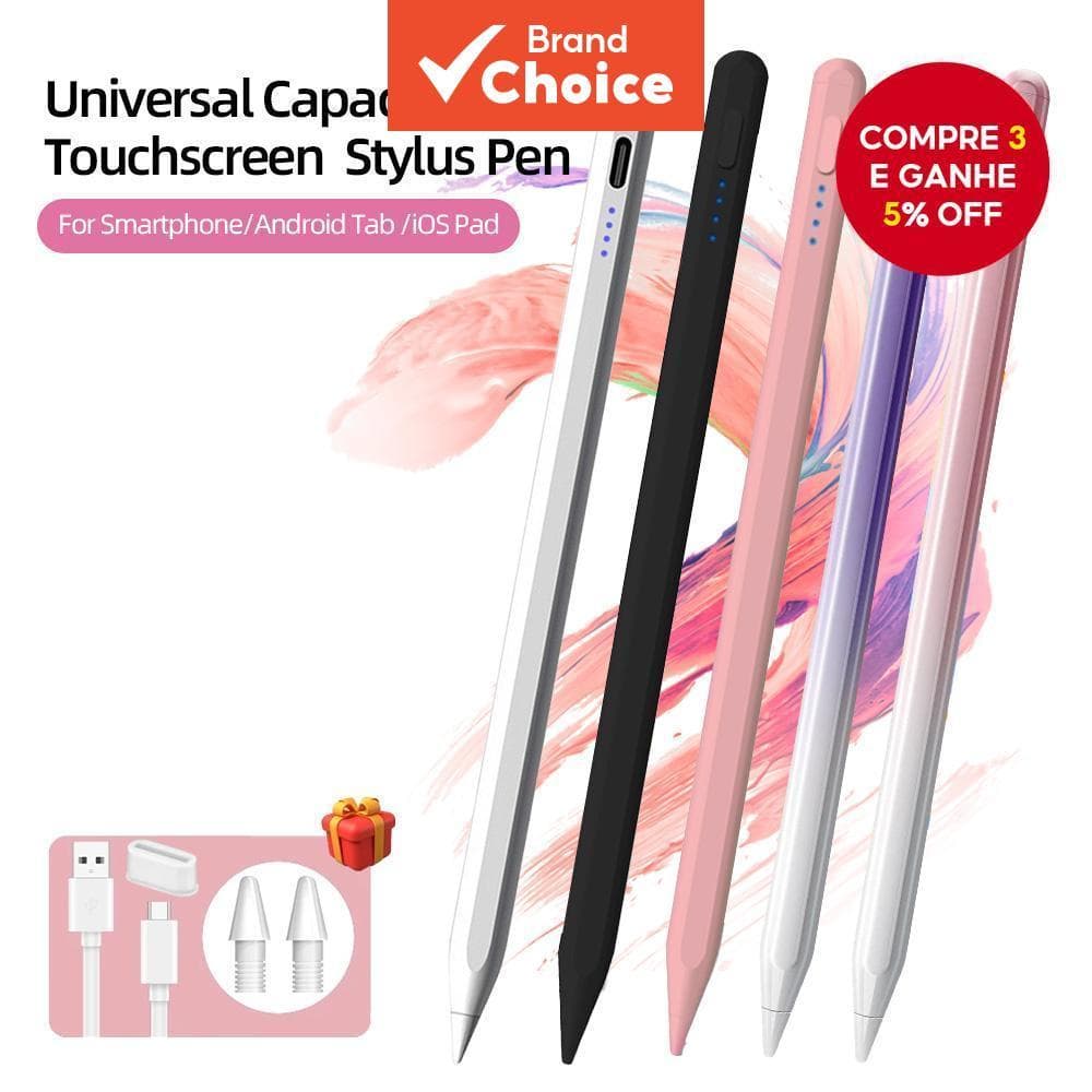  Caneta Stylus TOILEUM Universal com Touch Suave para Tela Capacitiva, Smartphones, Android, Tablet e Pad