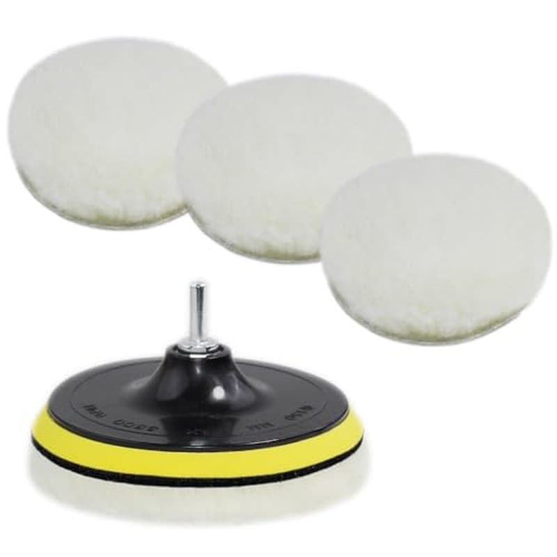 Kit De Polimento De Espuma De Carro , Almofadas Lã , & amp ; Rodas Para Faróis Cera Corporal Kits De Buffer (27)