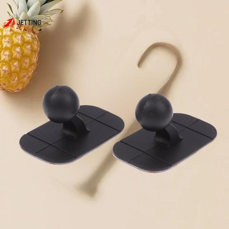 [Jetingbuy] 2/5 Peças Base Autoadesiva Braet De Montagem De Carro Para Console Central Painel Acessórios De Suporte De T