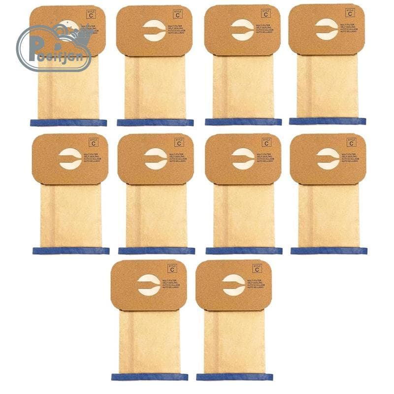 Saco De Pó De Reposição Para Aspirador Estilo C Canister Tank-Pacote Com 10 Aspiradores