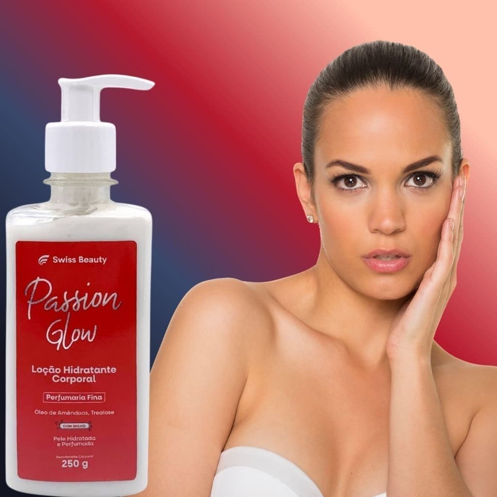 Hidratante Corporal Loção Hidratante Swiss Beauty Passion Glow 250g Feminina Hidratação e Maciez