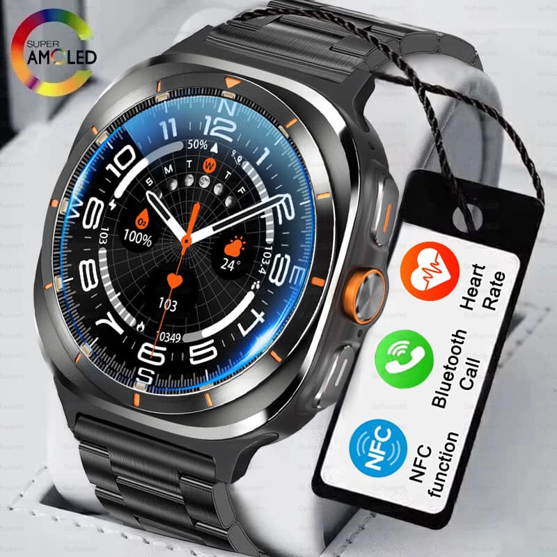 2026 Novo Smartwatch Bluetooth Chamada Masculino GPS Esportes Fntess Relógios Feminino Relógio Personalizado Rosto Série