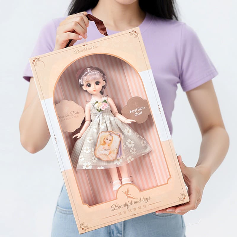 Conjunto de caixa de presente Chenghai, boneca de 30cm, brinquedo para meninas, boneca princesa articulada de 12 polegad